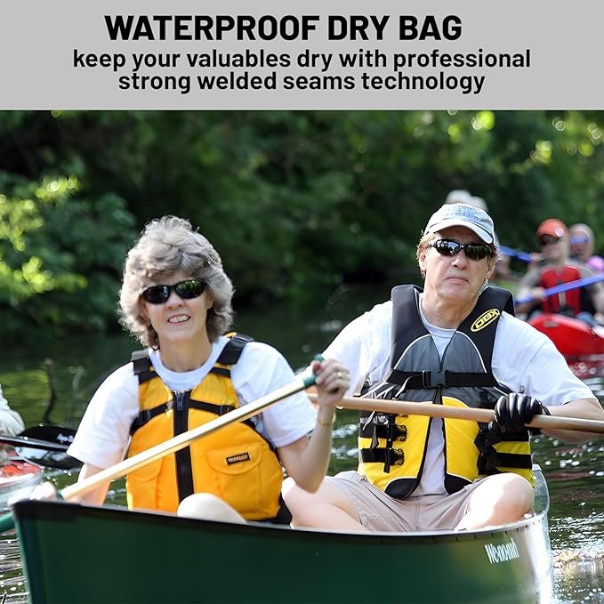 Waterproof Dry Bag,Roll Top Black Small Waterproof Backpack 2L/5L/10L/20L/30L/40L Floating Lightweight Bags for Kayaking, Boating, Fishing, Swimming Camping