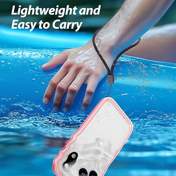 SPORTLINK for iPhone 17 Pro Max Case, IP68 Waterproof Military Protective Full Body Heavy Duty Shockproof 360 Sealed Dustproof with Camera Screen Protector Phone Cover for iPhone 17 Pro Max 6.9" Pink