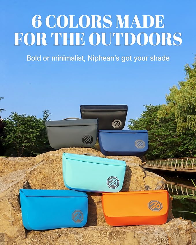 niphean IPX7 Waterproof Fanny Pack with Magnetic One-Hand Closure, Durable Waterproof Dry Bag, for Kayaking, Paddle Boarding, Beach Cruise Essentials, 2.5L Phone Pouch Dry Bags for Men Women, White