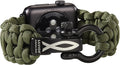 Savior Survival Gear Paracord Watch Band - Compatible with Apple Watch Band 49mm 46mm 45mm 44mm 42mm - iWatch Band Series Ultra 10 9 8 7 6 5 4 3 2 1 SE – Adjustable strap for men (Green, X-Large)