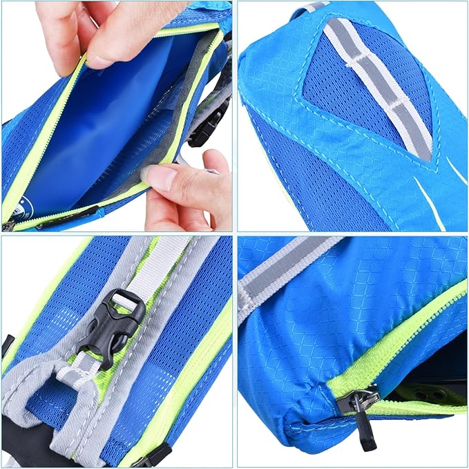 Azarxis TPU Soft Flask Collapsible Water Bottles BPA-Free 250ml 350ml 500ml 600ml for Hydration Vest Pack Running Hiking Cycling Climbing