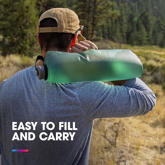 HydraPak Seeker - Collapsible Camping Water Storage (2L, 3L, 4L, 6L, 10L) - BPA & PVC Free, Hydration Reservoir Bag, Leak Proof