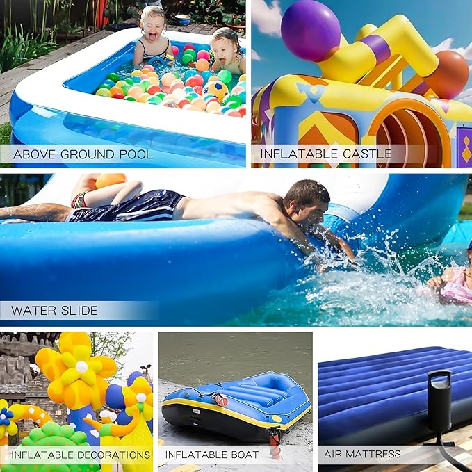 Breliter Inflatable Patch Repair Kit - Waterproof TPU Pool Repair Tape, Heavy Duty Repair Patch for Air Mattress, Bounce House, Inflatable Toys, Tent, Swimming Ring - 10 Packs of 4in x 4in, Square