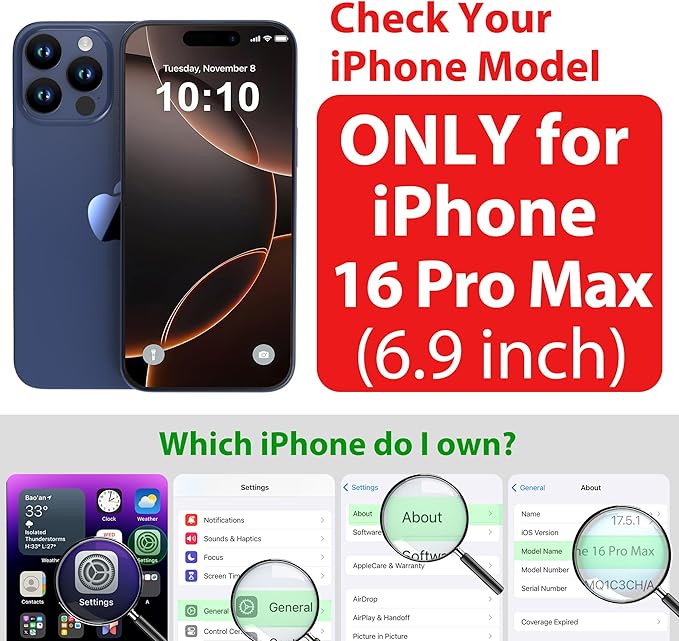 SPORTLINK for iPhone 16 Pro Max Case - IP68 Waterproof Military Protective Full Body Heavy Duty Shockproof 360 Sealed Dustproof with Camera Screen Protector Cover for i Phone 16 Pro Max 6.9" Blue