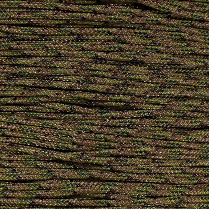 Paracord Planet 95lb Paracord – 1 Strand Type I Parachute Cord for Outdoors and DIY – Multi Camo (25 ft)