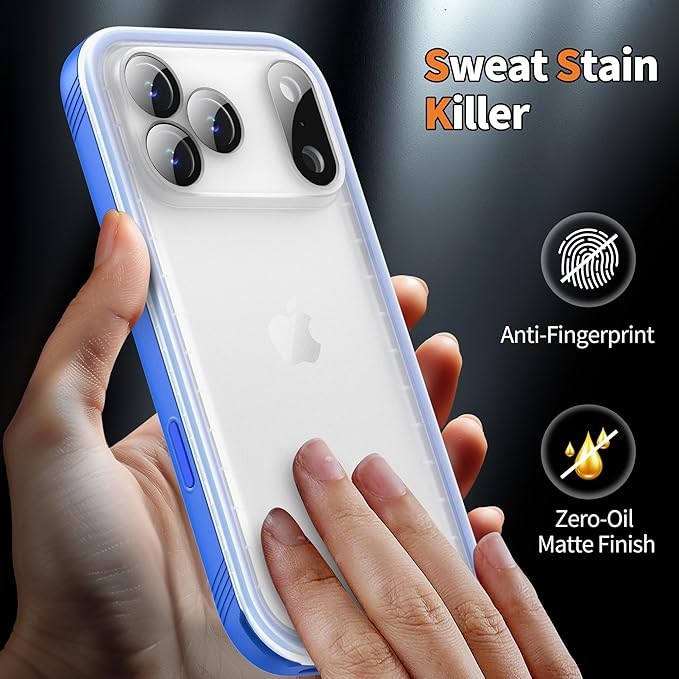 Cozycase TOP Waterproof Case for iPhone 17 Pro Max - Military Heavy Duty 360 Shockproof Full Body with Screen Camera Protector Double IP68 Water Dust Drop Proof Hard Rugged 17PM Front Back Slim Cover