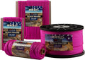 HERCULES 750lb Paracord 4mm 11 Strands Tactical Parachute Cord, 50' 100' 250' 1000' Utility Rope for Camping, Survival, Outdoor Gear (Rose Pink, 50FT)