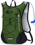 Lightweight Hydration Backpack, Running Backpack with 2L Water Bladder, Hydro Water Daypack for Cycling Hiking Rave for Men Women