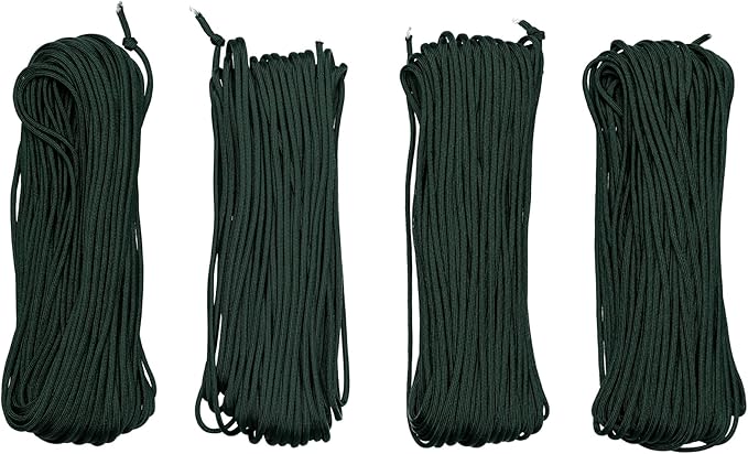Paracord Planet Solid Color 550lb Paracord – 7 Strand Type III Nylon Cord for Indoor and Outdoor Tasks – Emerald Green (10 ft)