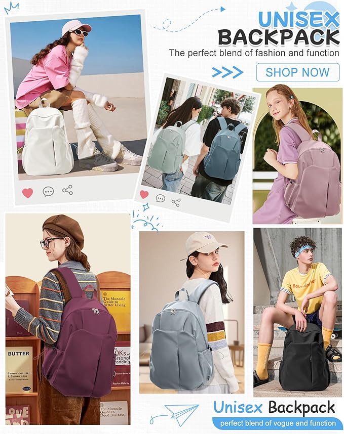 SEAFEW Black Backpack for School, High School Bookbag Back Pack for Teens Girls Boys, Lightweight College Backpack Bookbag for Women Men, Simple Casual Daypack Mochilas Escolares para Adolescentes