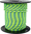 GM CLIMBING Green 3mm Accessory Cord 400LBS Double Braided Durable Pull Cord Tent Tarp Hammock Guyline for Rigging Backpacking Survival Mountaineering 100Ft Roll