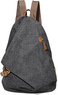 KL928 Canvas Vintage Backpack – Large Casual Daypack Outdoor Travel Rucksack Hiking Backpacks for Men Women
