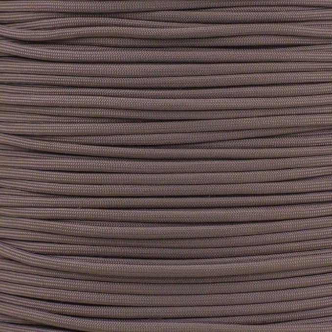 Paracord Planet Solid Color 550lb Paracord – 7 Strand Type III Nylon Cord for Indoor and Outdoor Tasks – Dark Brown (25 ft)