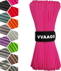 VVAAGG 1000 Pink Paracord 200FT Utility Parachute Cord 4mm Nylon String12 Strand Nylon Camping Rope, Tent Rope, Clothsline Rope for Survival & Camping Gear