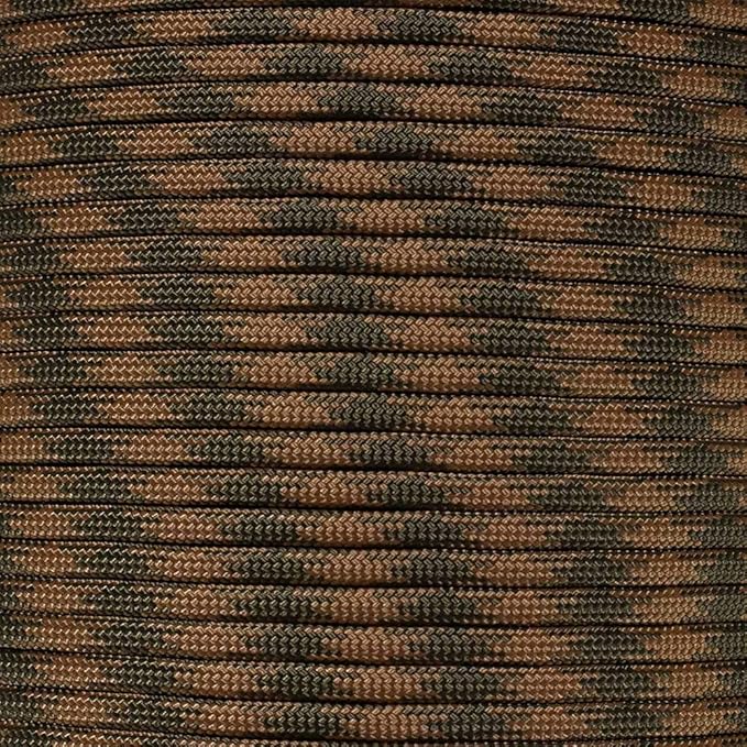 Paracord Planet Nylon 550lb Type III 7 Strand Paracord - Made in The U.S.A - Strong and Durable