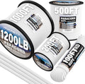 1200 Paracord Rope - 4.4mm 14 Strand Nylon Parachute Spool para Cord Lanyard for Outdoor Camping Survival Utility Tent Crafting DIY Projects Fishing Clothsline Bracelet - White 300FT