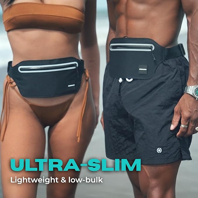 Drench 100% Underwater Waterproof Fanny Pack. Waist Pack. Submersible Waterproof Phone Pouch. Dry Bag for Swimming, Boating, SUP & Snorkelling. Underwater Phone case. Floating Belt Bag