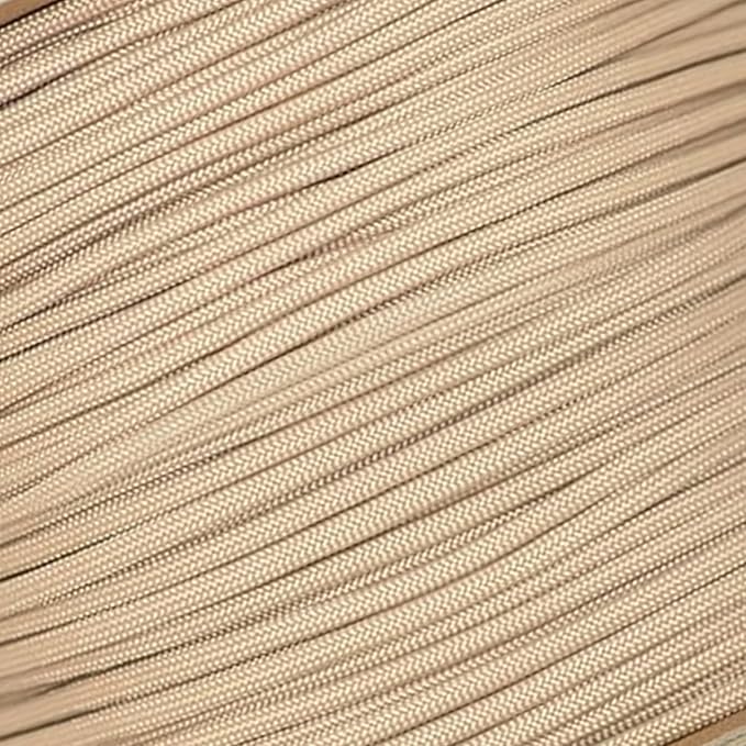 The Paracord Store | Type III 550 Paracord - 100 FT Hank, Tan 380 | Heavy Duty 7 Strand Tactical Paracord - USA Made Nylon Outdoor Parachute Cord for Camping, Fishing & More - Survival Cord