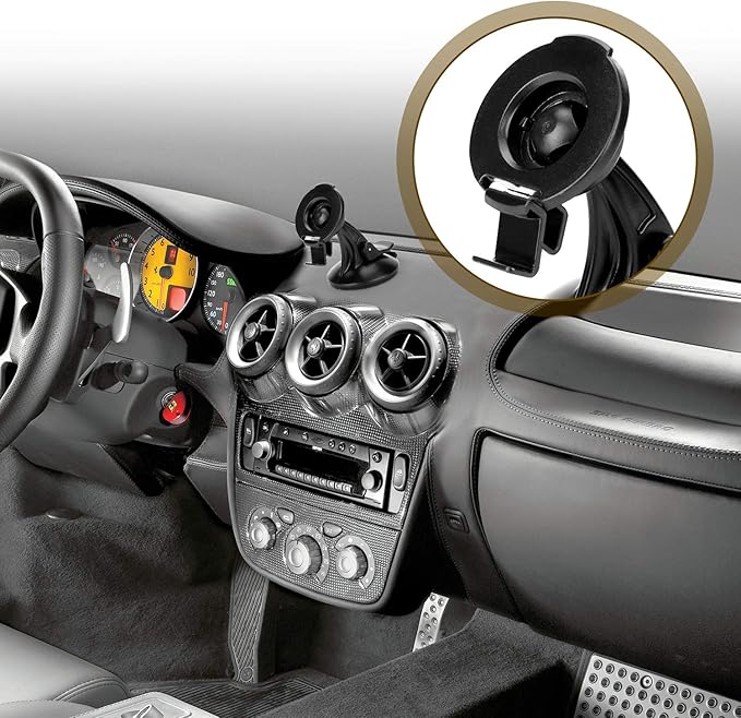 Garmin Accessories GPS Bracket Cradle Mount Compatible with Garmin Nuvi 42LM 44 52LM 54 55LMT 56 58 2407 2408 2447 2448 2467 2497 2507 2508 2547 2548 2557 2567 2577 Nuvi GPS (2 Pack)