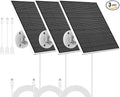 Solar Panel for Eufy Outdoor Camera, Compatible with Eufycam Camera, Continuous Power Supply, Includes 9.8ft Charging Cable, IP65 Waterproof, 3 Pack