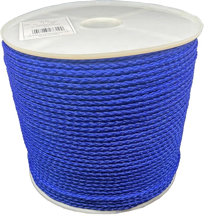 #8(1/4") X 1000' Blue Hollow Braid POLYPRO Rope