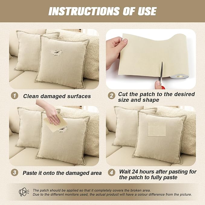 OAZ 2 Pieces 9 x 11 inch Canvas Repair Patches Canvas Fabric Patch Self-Adhesive Fabric Repair Tape Waterproof Outdoor Gear Patch Kit for Boat Cover Awning Sofa Chair Couch Tent Bag (Navy Blue)