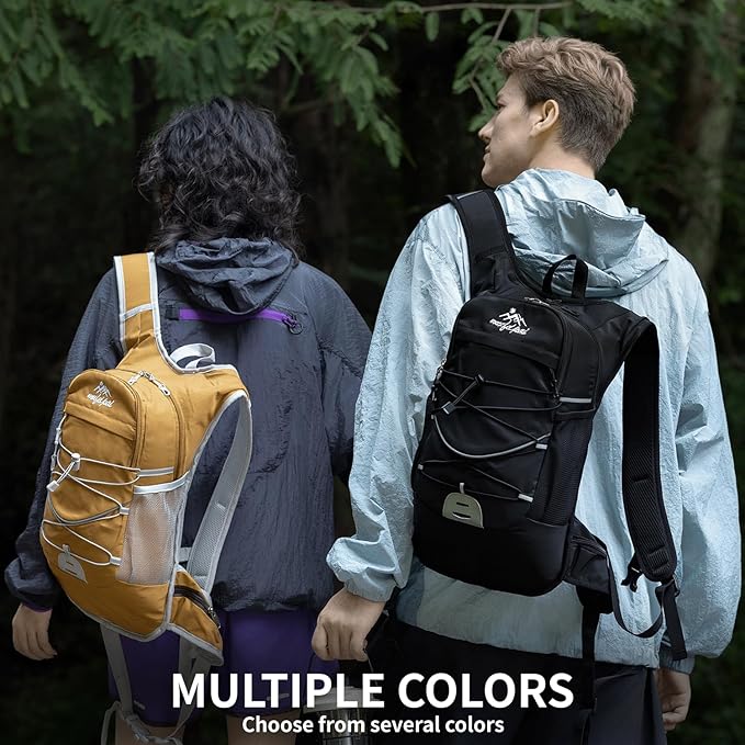 Hiking Backpack, 20L Hiking Backpack for Women & Men,Small Travel Daypack for Running, Cycling, Climbing, Camping, Biking (Black)