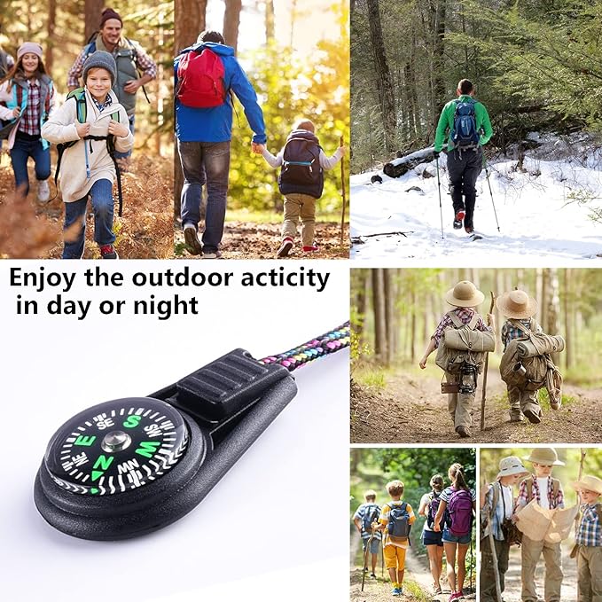 25 Pack Compass for Kids Mini Compasses Bulk Kids Toy Compass for Party Favor/Hiking/Scout Classroom Learning Directions