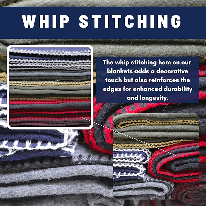 M MCGUIRE GEAR Heavy Duty Wool Blanket, Survival, Emergency, and First Aid Use – Mil-Spec, Fire Retardant, Durable Outdoor Wool Blankets for Camping. - Maroon, (64 x 90 inches)