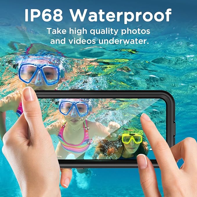 AICase for iPhone 14 Case Waterproof, Compatible with Magsafe Magnetic Protective iPhone 14 Phone Case, Water Proof Mag Safe Magnet Shockproof Full Body Clear with Screen Protector