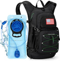 Maelstrom Hydration Hiking Backpack with 2L/3L Water Bladder, High Flow Bite Valve Water Backpack Men Women Lightweight Insulation for Hiking, Cycling, Running, Climbing, Camping