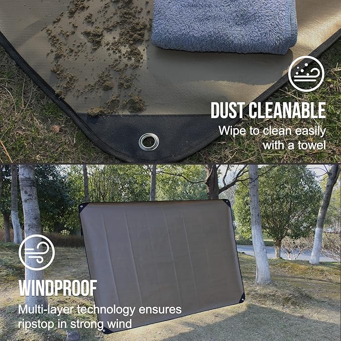 LYN Heavy Duty Emergency Blanket Survival Gear Waterproof Insulated Blanket Emergency Tarp for Camping, Hiking, Bushcraft