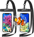 SYNCWIRE Waterproof Phone Pouch [2-Pack] - Universal IPX8 Waterproof Phone Case Dry Bag with Lanyard Compatible with iPhone 15/14/13/12/11 Pro XS MAX XR X Samsung S23 S22 S20+ and More Up to 7 Inches