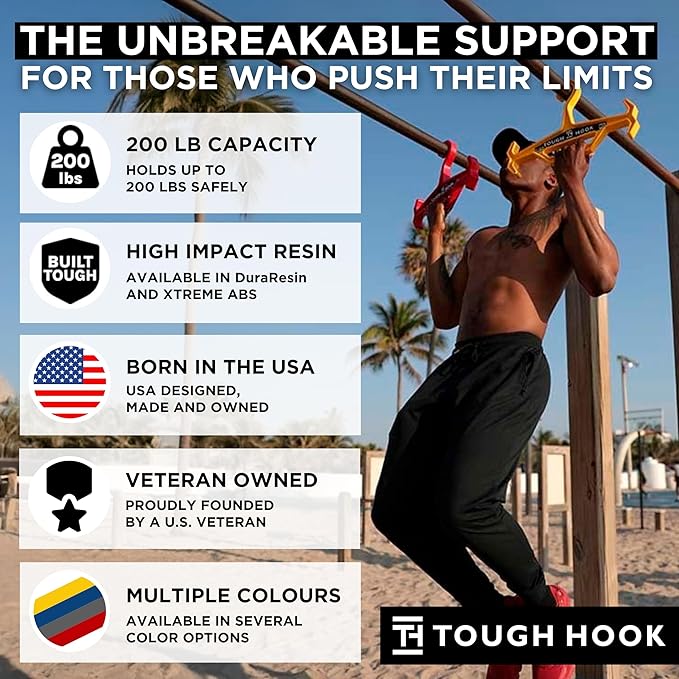 Tough Hook ID Heavy Duty Identification Hanger, USA Made 200 Lb Cap, Plate Carrier, Tactical Gear, Scuba BCD, Anti-Slip Wetsuit & Body Armor Organization System with 1 ID Loop Strip 1 Pack Foliage