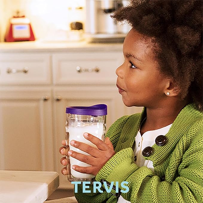 Tervis Clear & Colorful Tabletop 10oz Made in USA Double Walled Insulated Tumbler Travel Cup Keeps Drinks Cold & Hot, 10oz - 4pk, Clear