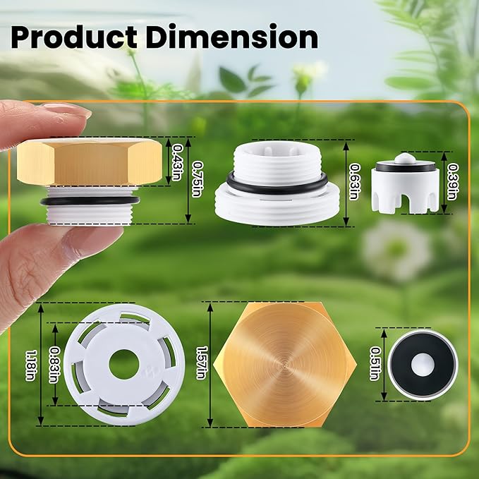1 Pack Anti Siphon Valve Repair Kit, Vacuum Breaker Fix Set Compatible with Legend Valve LEG-108-903 T550 T550A, Frost Free Faucet Repair Kit for Outside Faucet Fix