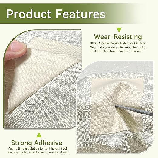 Besezx Canvas Repair Patch,Outdoor Gear Patch, 7.87x5.9 Inches 8PCS,Waterproof Self-Adhesive Fabric Repair Tape for Repairing Boat Covers,Sun Shades,Sofas,Tents,Lounge Chairs,Awnings (Dark Blue)