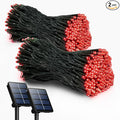 Selarlyt 2 Pack Solar Christmas Lights Outdoor, 72FT 200 LED Solar String Lights with 8 Lighting Modes, IP65 Waterproof Solar Lights Outdoor for Xmas Garden Party Tree Decor