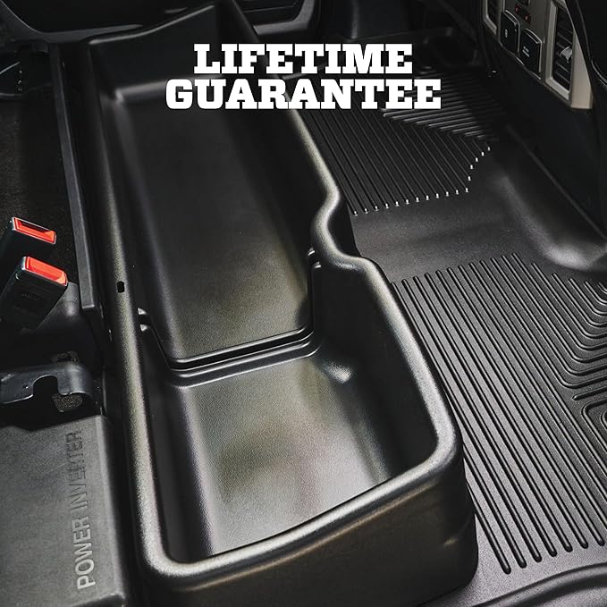 Husky Liners Gearbox Storage Systems | Under Seat Storage Box - Black | 09421 | Fits 2019-2022 Dodge Ram 1500 Crew Cab w/o Factory Storage Box 1 Pcs