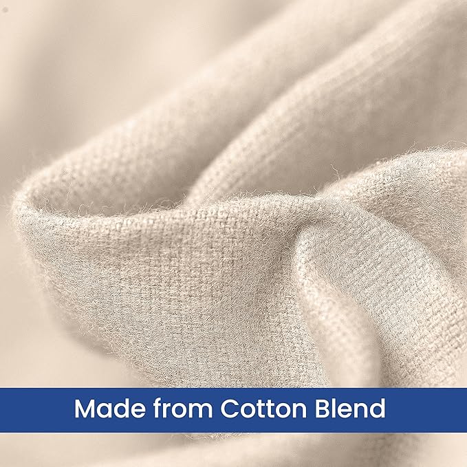 Linteum Textile Cotton Blended Hospital Patient Bath Blanket, Bed Bath Sheet, Twin Blanket Lightweight Sheet Blankets 70x90 in, 1.75 lb. Unbleached [2 Pack]