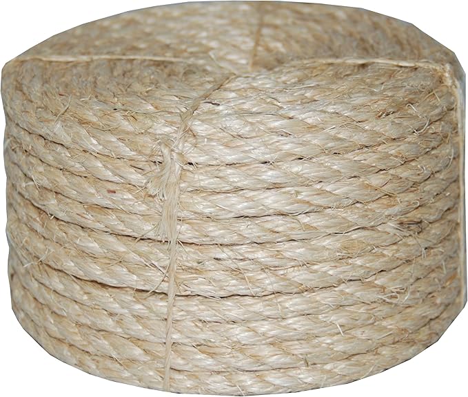 T.W Evans Cordage 23-610 1/2-Inch by 100-Feet Twisted Sisal Rope