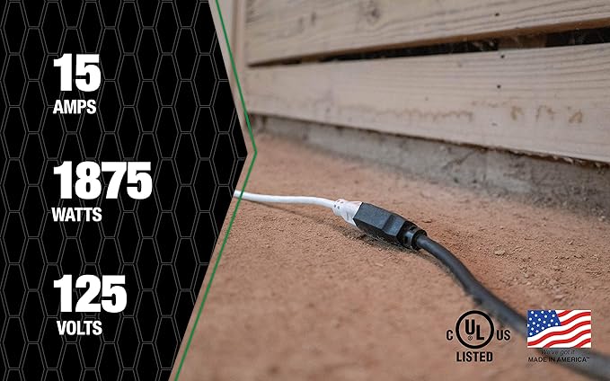 Southwire AgriPro 12 Gauge Heavy Duty Extension Cord - All-Copper Wire - Extra Durable Molded Plug - Cold Weather Rated - Oil & Chemical Resistant - UL Listed - Farm & Workshop Ready - 100 Feet