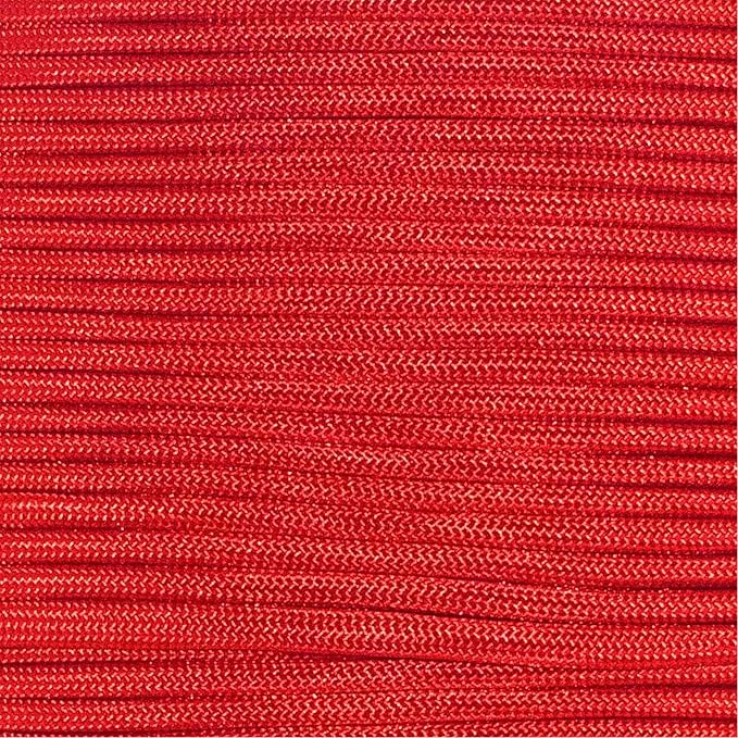 Paracord Planet Solid Color 550lb Paracord – 7 Strand Type III Nylon Cord for Indoor and Outdoor Tasks – Imperial Red (100 ft)