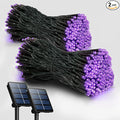 Selarlyt 2 Pack Solar Christmas Lights Outdoor, 72FT 200 LED Solar String Lights with 8 Lighting Modes, IP65 Waterproof Solar Lights Outdoor for Xmas Garden Party Tree Decor