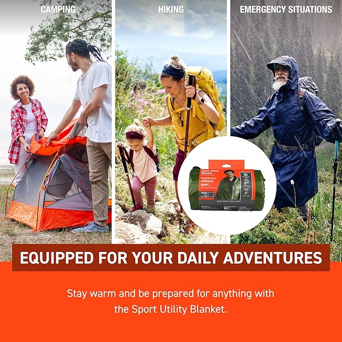 S.O.L. Survive Outdoors Longer SOL Sport Utility Blanket - Green