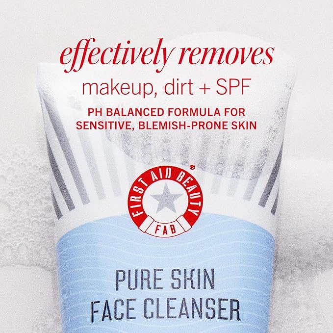 First Aid Beauty Face Faves Kit - Skin Care Gift Set with Facial Cleanser, Exfoliating Face Pads & Ultra Repair Cream - Travel Friendly Skincare Set