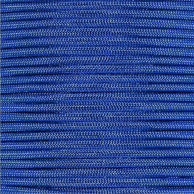 Paracord Planet Solid Color 550lb Paracord – 7 Strand Type III Nylon Cord for Indoor and Outdoor Tasks – Royal Blue (100 ft)