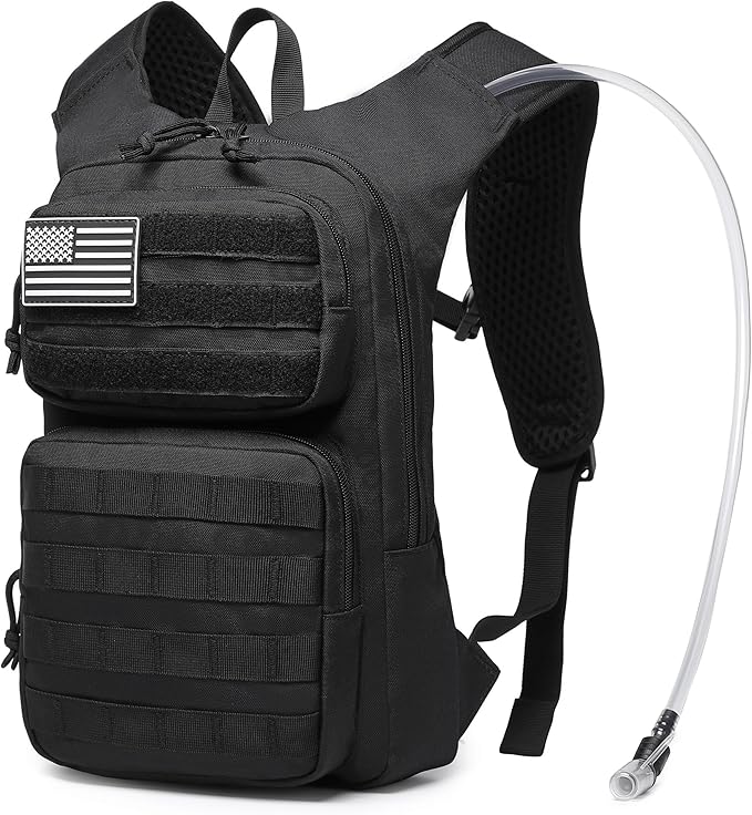 wotony Hydration Backpack with Water Bladder for Hiking Tactical Hydration Pack for Men Women Molle Water Backpack for Hiking