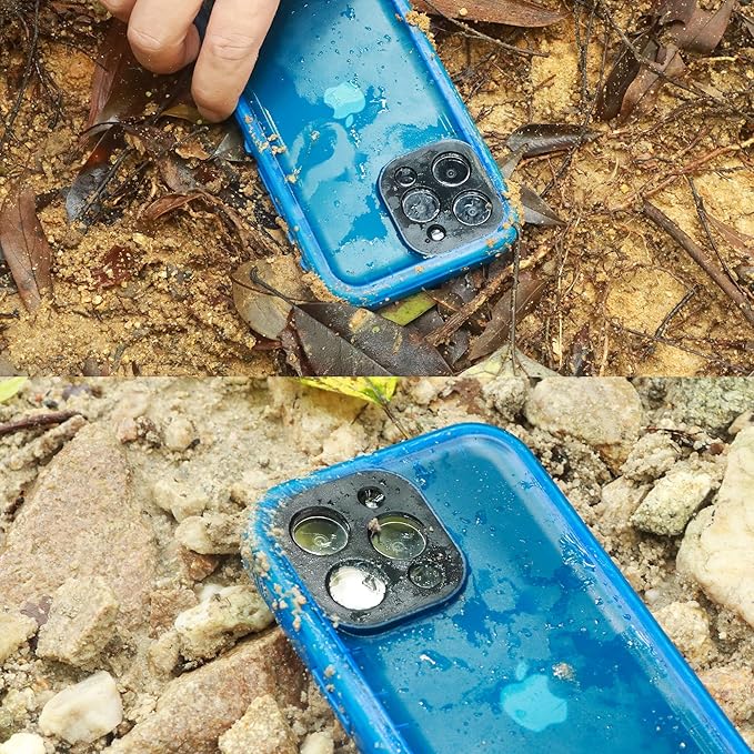 SPORTLINK Design for iPhone 14 Plus Waterproof Case - Shockproof Dustproof Phone Case with Screen Protector, Full Body Protective Case for iPhone 14 Plus, 6.7'' Blue