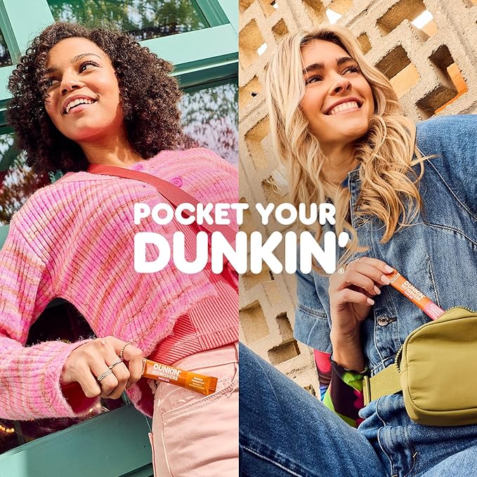 Dunkin’ Refreshers Singles To Go! Powdered Drink Mix, 40 Ct Variety Pack, 40 Single-Serve Packets, Energy from Green Tea, Aspartame-Free, No Synthetic Colors, Naturally and Artificially Flavored, Just Add Water